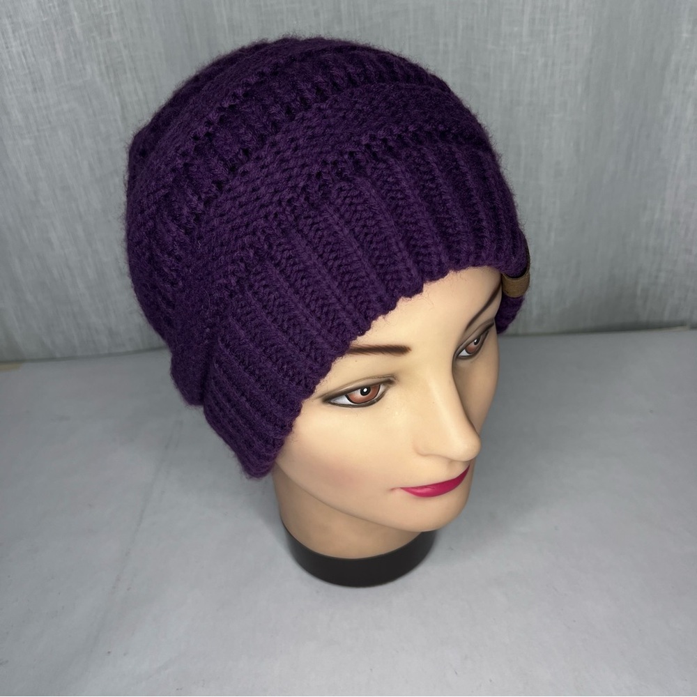 Purple beanie